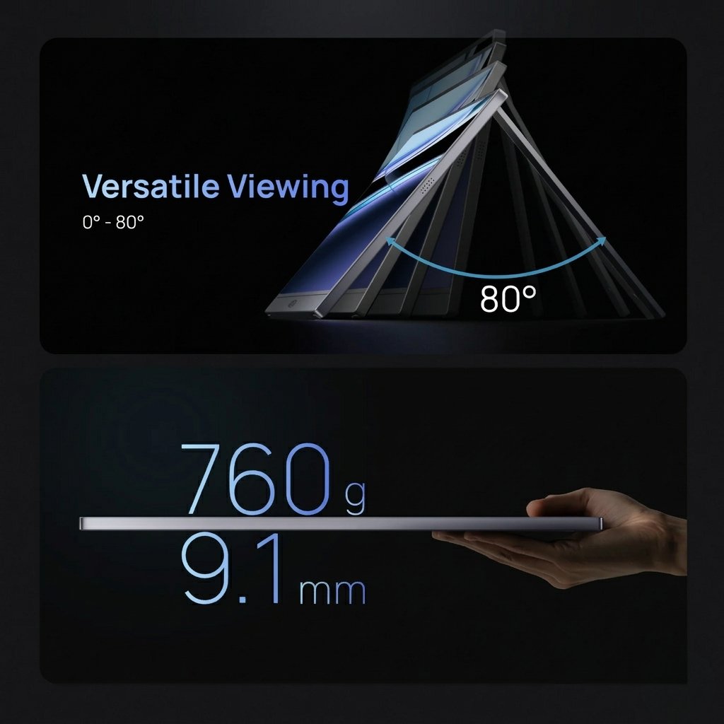 ARZOPA portable monitor final product view